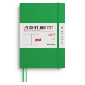Spring Leaf, Weekly Planner Medium (A5) 2026, Softcover, English
