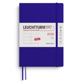 Ink, Weekly Planner Medium (A5) 2026, Softcover, English