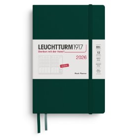 Forest Green, Week Planner Paperback (B6+) 2026, English