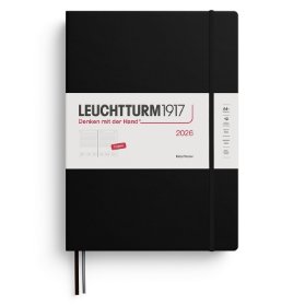 Black, Daily Planner Master (A4+) 2026, English