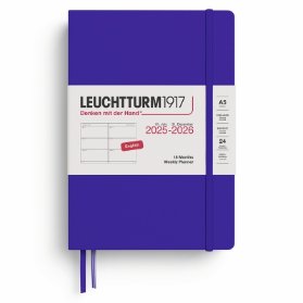 Ink, Weekly Planner Medium (A5) 2026, 18 Months, English