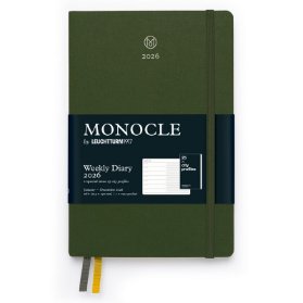 Olive, Weekly Diary & Notebook 2026, Paperback (B6+), Hardcover, with separate guide 