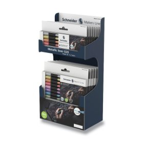 Liner Schneider Paint-it 020 Metallic stojánek, 14 souprav