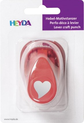 HEYDA ozdobná děrovačka velikost S - srdce elegant 1,7 cm