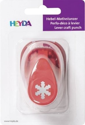 HEYDA ozdobná děrovačka velikost S - ledový kryystal 1,7 cm