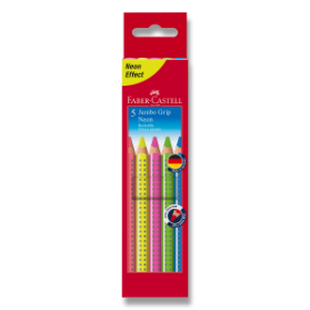 Pastelky Faber-Castell Jumbo Grip Neon 5 barev