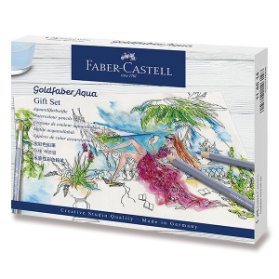 Akvarelové pastelky Faber-Castell Goldfaber Aqua dárková sada, 18 ks