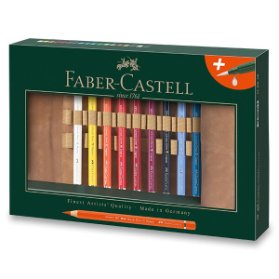 Akvarelové pastelky Faber-Castell Albrecht Dürer Magnus pouzdro, 18 barev