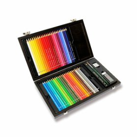 Akvarelové pastelky Faber-Castell Albrecht Dürer dřevěná kazeta, 48 barev