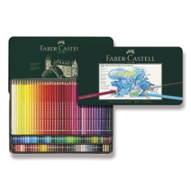 Akvarelové pastelky Faber-Castell Albrecht Dürer plechová krabička, 120 barev