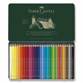 Akvarelové pastelky Faber-Castell Albrecht Dürer plechová krabička, 36 barev