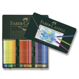Akvarelové pastelky Faber-Castell Albrecht Dürer plechová krabička, 60 barev