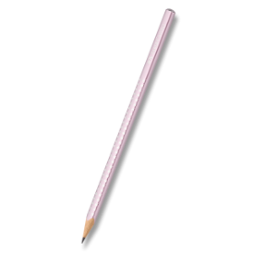 Grafitová tužka Faber-Castell Sparkle - perleťové odstíny výběr barev sv. růžová