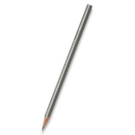 Grafitová tužka Faber-Castell - Sparkle Metallic metallic, stříbrná