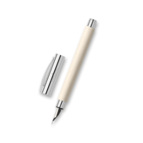 Plnicí pero Faber-Castell Ambition Precious Resin Cinematic White - hrot M