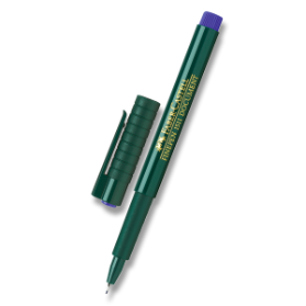 Popisovač Faber-Castell Finepen 1511 0.4 mm, výběr barev modrý