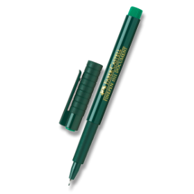Popisovač Faber-Castell Finepen 1511 0.4 mm, výběr barev zelený