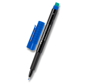 Permanentní popisovač Faber-Castell 1513 F výběr barev modrý