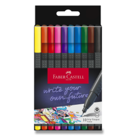 Fineliner Faber-Castell Grip 10 barev