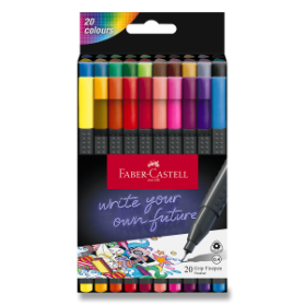 Fineliner Faber-Castell Grip 20 barev