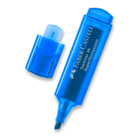 Zvýrazňovač Faber-Castell Textliner 1546 výběr barev modrý