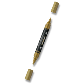 Akrylový popisovač Faber-Castell Multimark Metallic - 250, gold