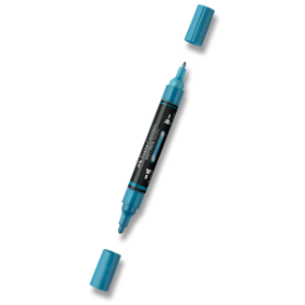 Akrylový popisovač Faber-Castell Multimark Metallic - 292, blue metallic