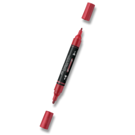 Akrylový popisovač Faber-Castell Multimark Metallic - 296, red metallic