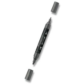 Akrylový popisovač Faber-Castell Multimark Metallic - 297, steel metallic