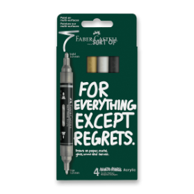 Akrylový popisovač Faber-Castell Multimark Classics - 4 ks