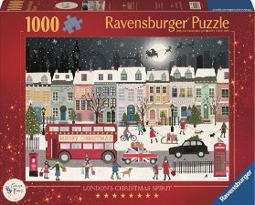 Puzzle Vánoční duch Londýna 1000 dílků