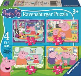Puzzle Prasátko Peppa 4v1