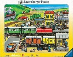 Ravensburger Puzzle - Vlakové nádraží 41 dílků