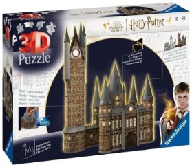 Ravensburger Puzzle 3D Harry Potter: Bradavický hrad - Astronomická věž 540 dílků (noční e
