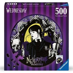 Ravensburger Puzzle kruhové - Wednesday 500 dílků