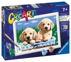 Ravensburger CreArt - Roztomilá štěňata
