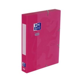 Box na dokumenty A4, Soft touch, růžové