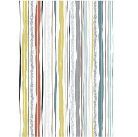 DecoMaché papír 22g barevné pruhy 26 x 37.5 cm