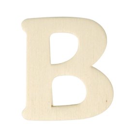 Dřevená písmenka, 4 cm, B