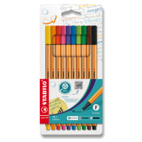 Liner Stabilo Point 88 sada 10 barev