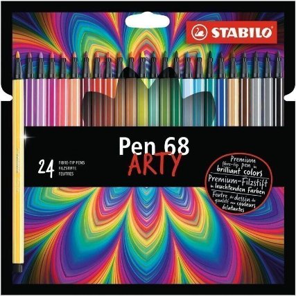 Fixa STABILO Pen 68 sada 24 ks v kartonovém pouzdru