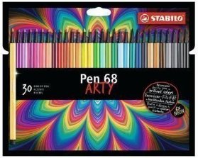 Fixa STABILO Pen 68 sada 30 ks v kartonovém pouzdru