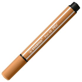 Prémiový vláknový fix se silným klínovým hrotem - STABILO Pen 68 MAX - tmavě okrová