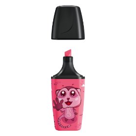 Zvýrazňovač STABILO BOSS MINI Animal Vibes - růžová