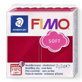 Fimo soft 57g tmavě červená