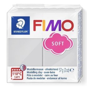 Fimo soft 57g šedá