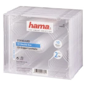 CD obal Standard Double, 10ks, průhledný