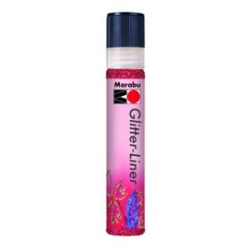 Marabu Glitter-Liner, glitter-ruby 538, 25 ml