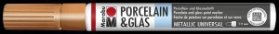 Marabu Popisovač na sklo/porcelán 1-2 mm - měděný