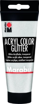 Marabu Acryl Color akrylová barva - stříbrná glitr 100 ml